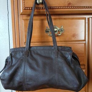 J. Jill Dark Brown Leather Shoulder Bag